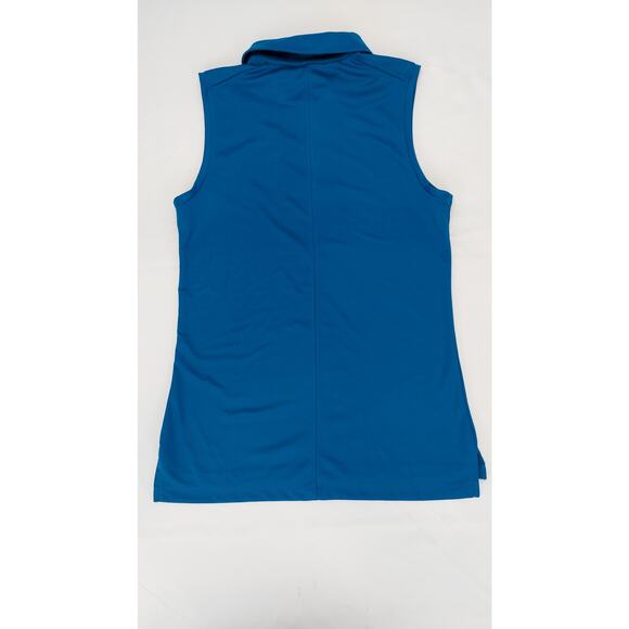 Nike Golf Women's Dri-Fit Sleeveless Polo Top Shirt Turquoise/Teal Small - Picture 3 of 4